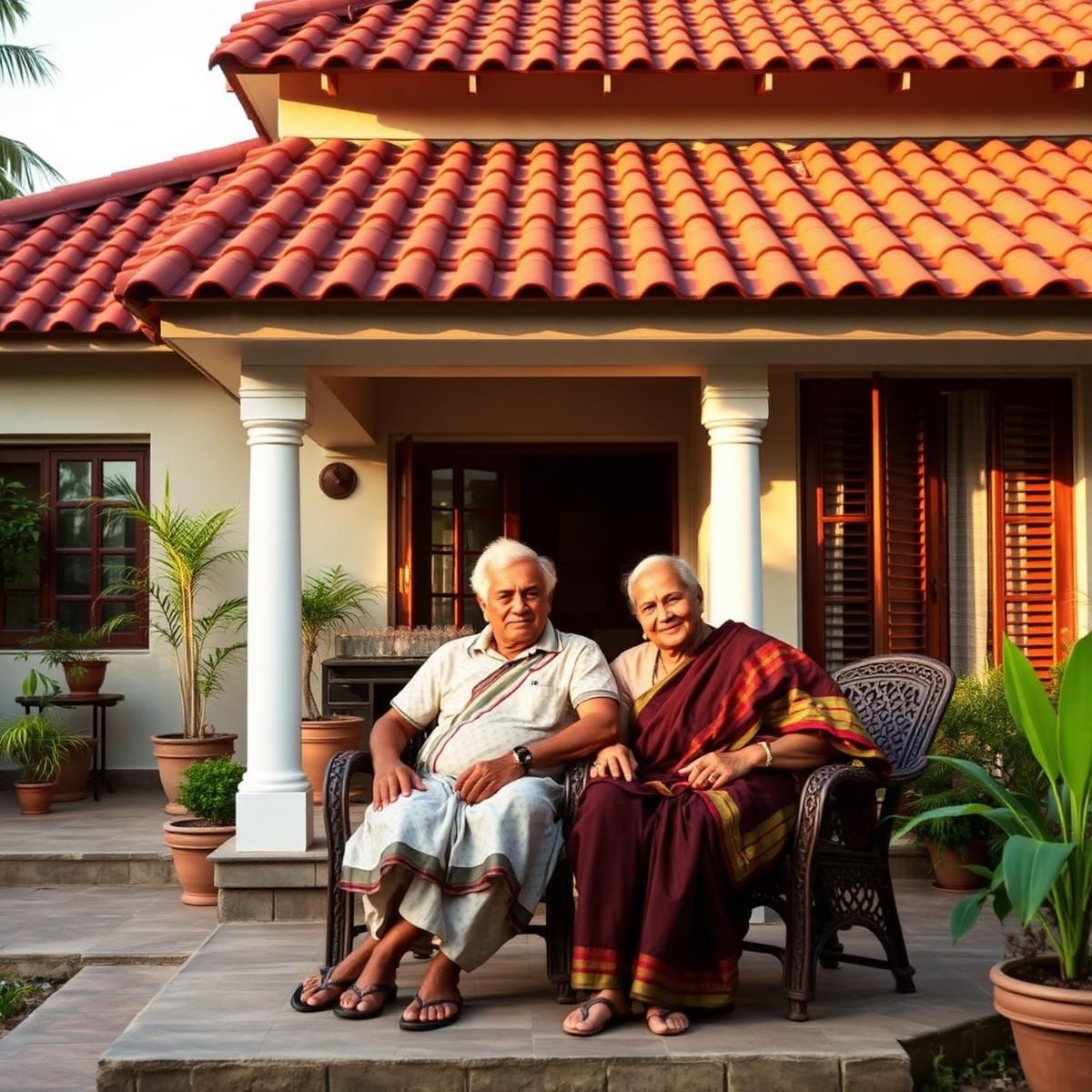 Suresh & Lakshmi at their QHC home